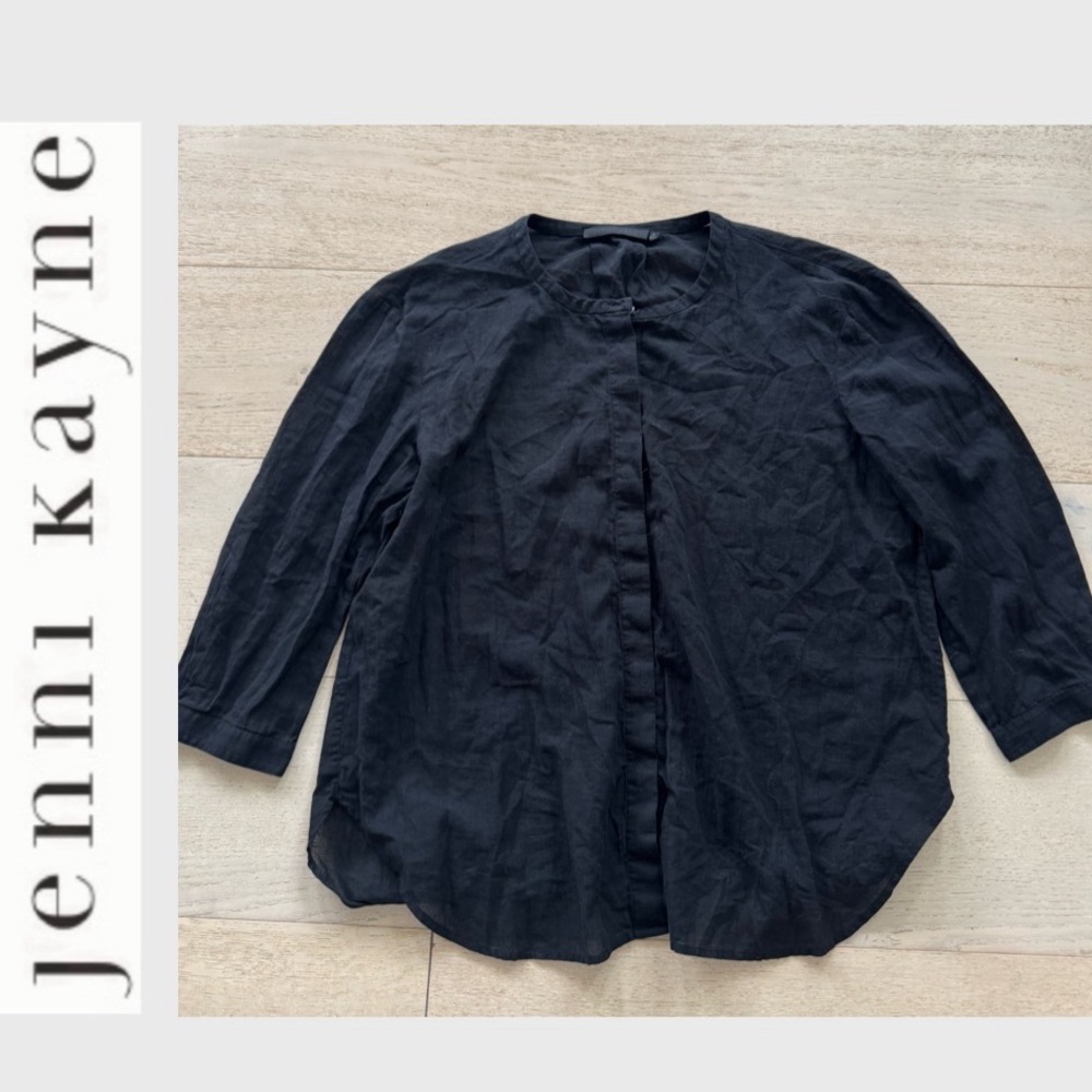 Jenni Kayne Black Button Down Shirt